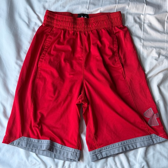Under Armour Other - Under Armour Men's Athletic Shorts in Red and Gray